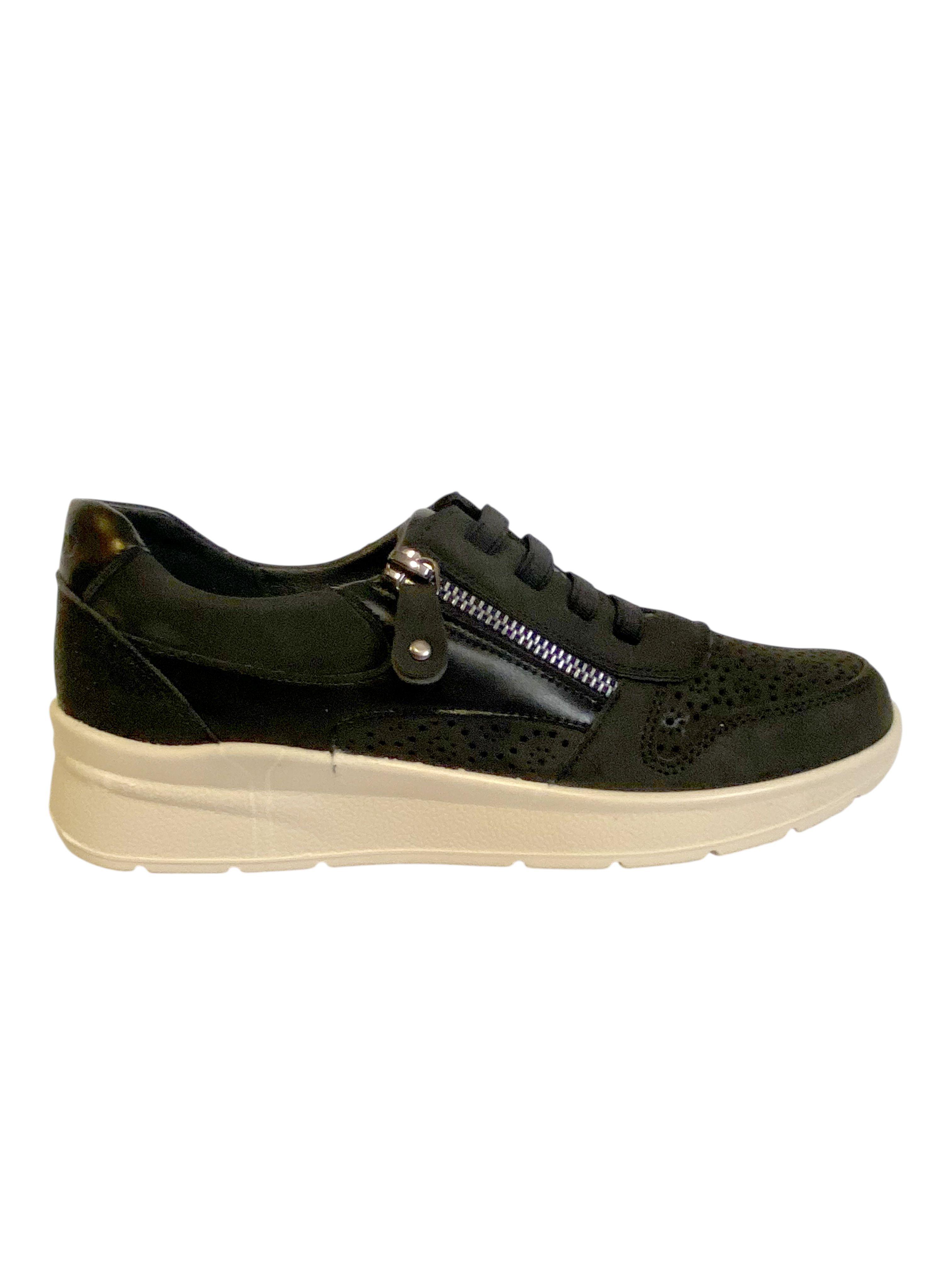 Zapatilla Cedri Negro Via Rosmini-0