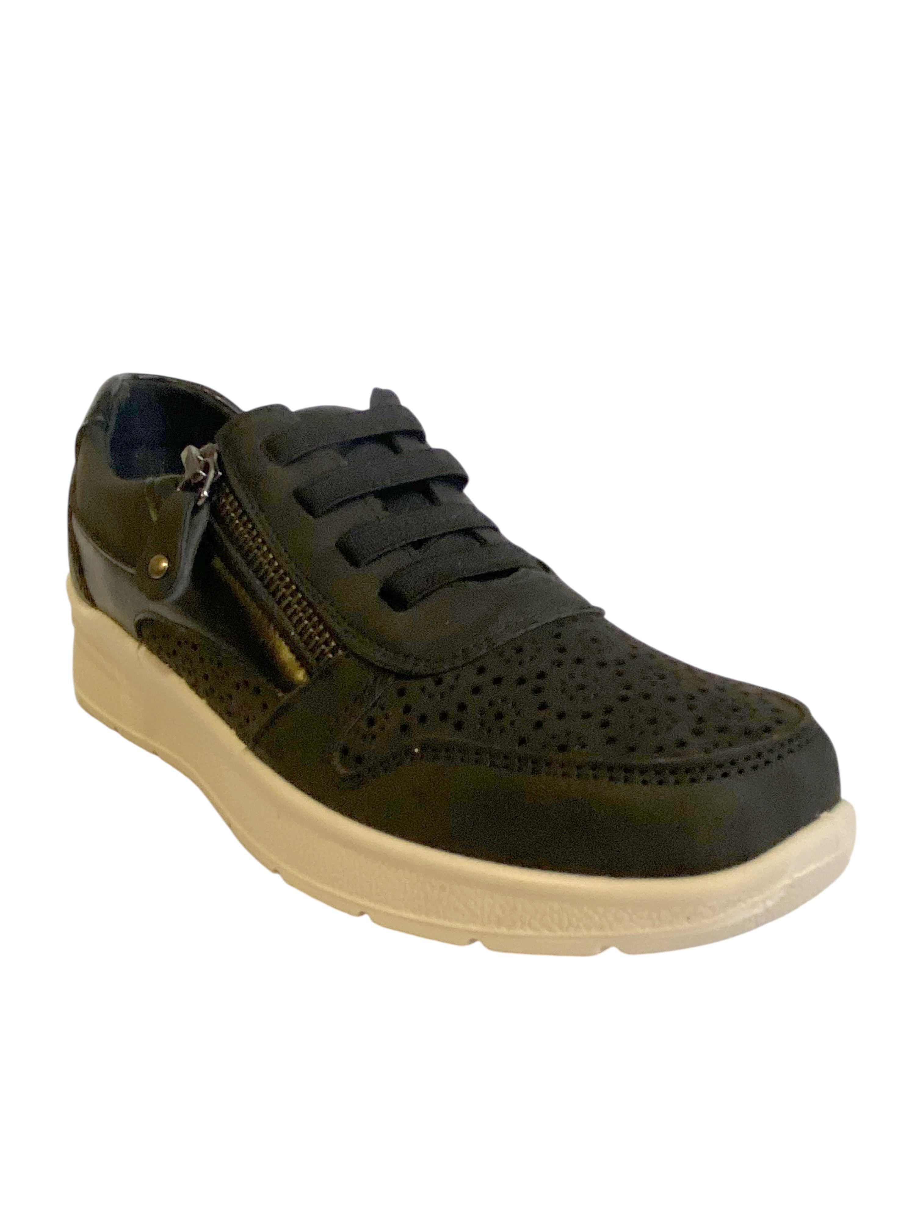 Zapatilla Cedri Negro Via Rosmini-1