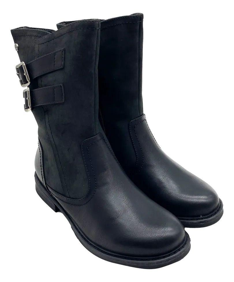 Botin Negro Brevi Steem Land Mujer-6
