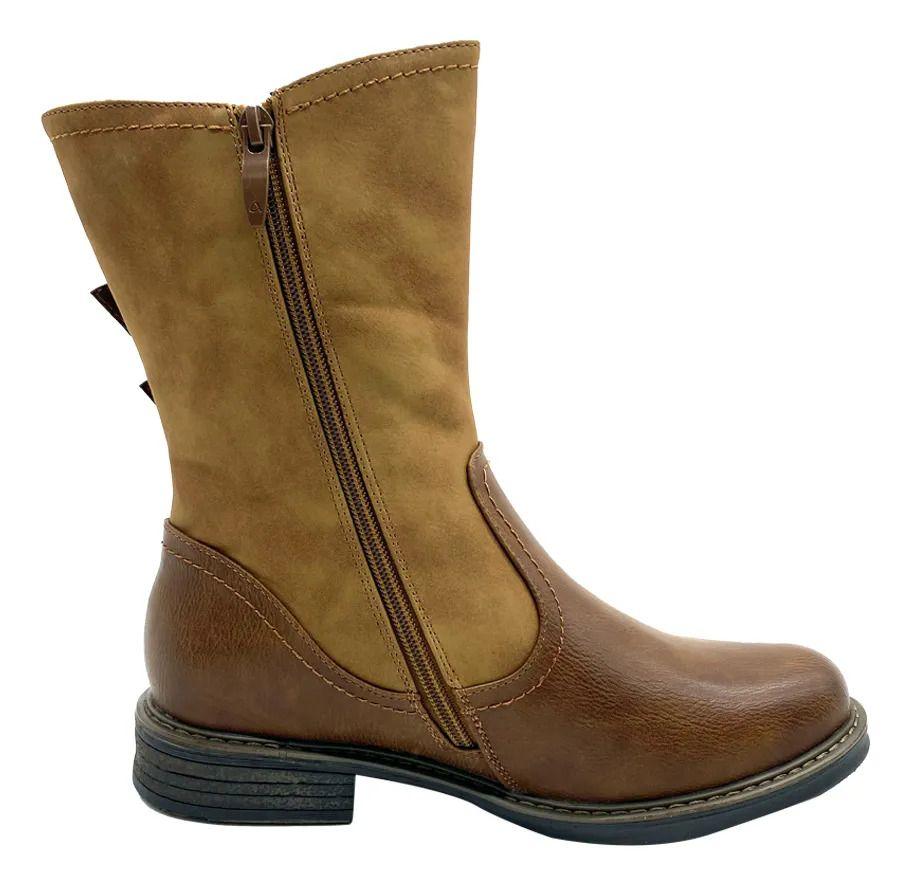 Botin Camel Brevi Steem Land Mujer-3