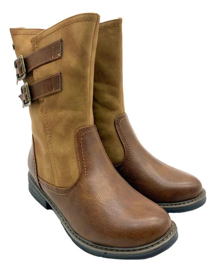 Botin Camel Brevi Steem Land Mujer-6