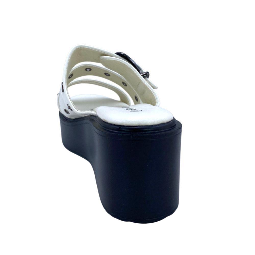 Sandalia Mujer Plataforma Blanco Sheryl IV Via Rosmini-4