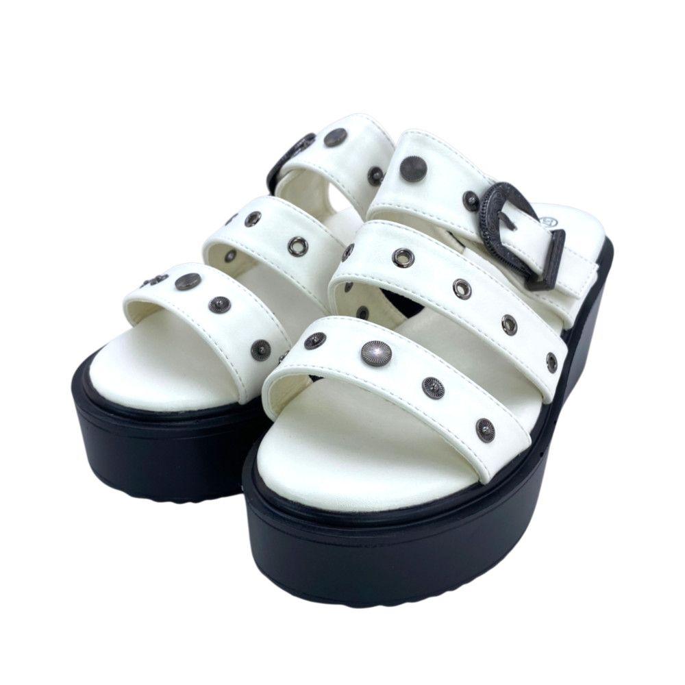 Sandalia Mujer Plataforma Blanco Sheryl IV Via Rosmini-5