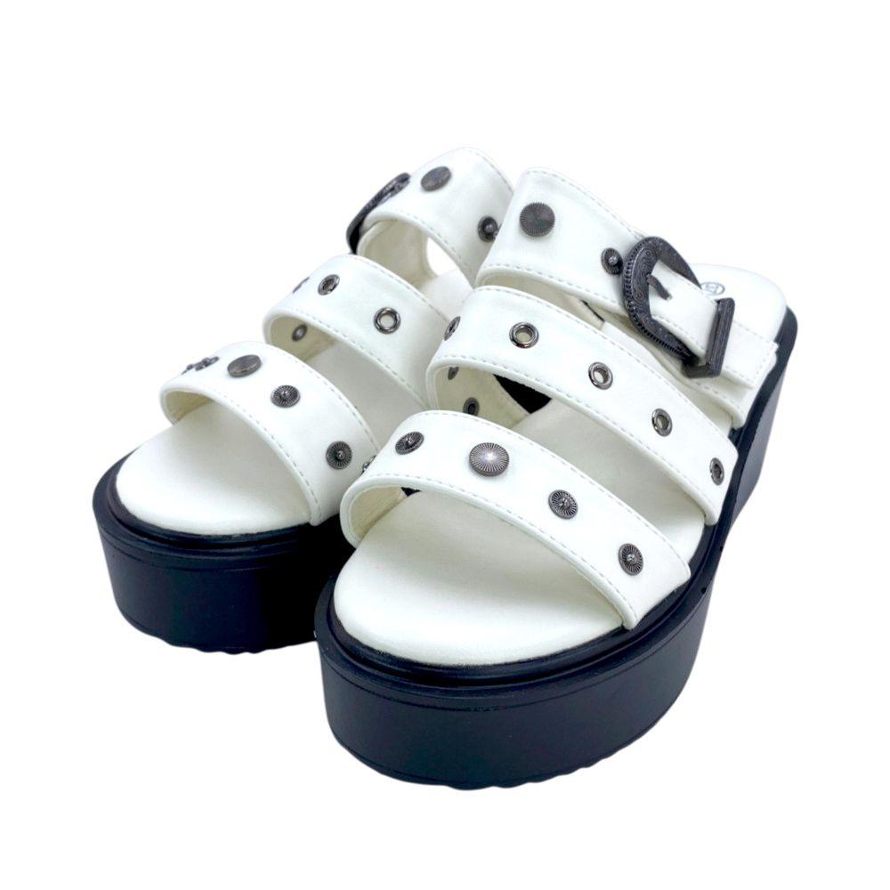 Sandalia Mujer Plataforma Blanco Sheryl IV Via Rosmini-3