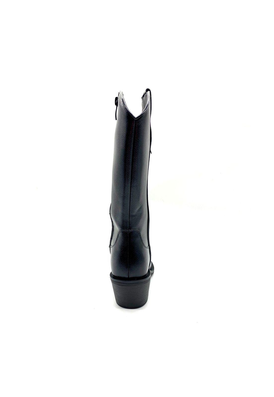 Bota Vaquera Tini Negra Mujer Maria Pia-3