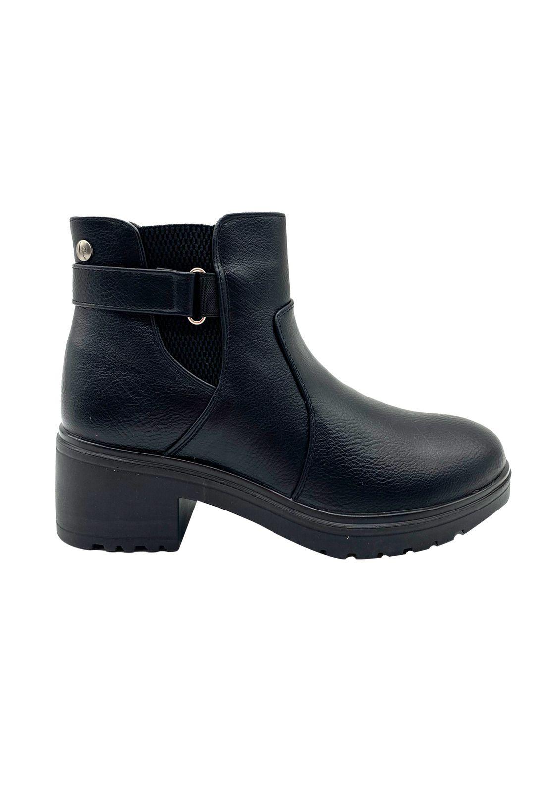 Botin Mujer Casanova Negro Via Rosmini-0