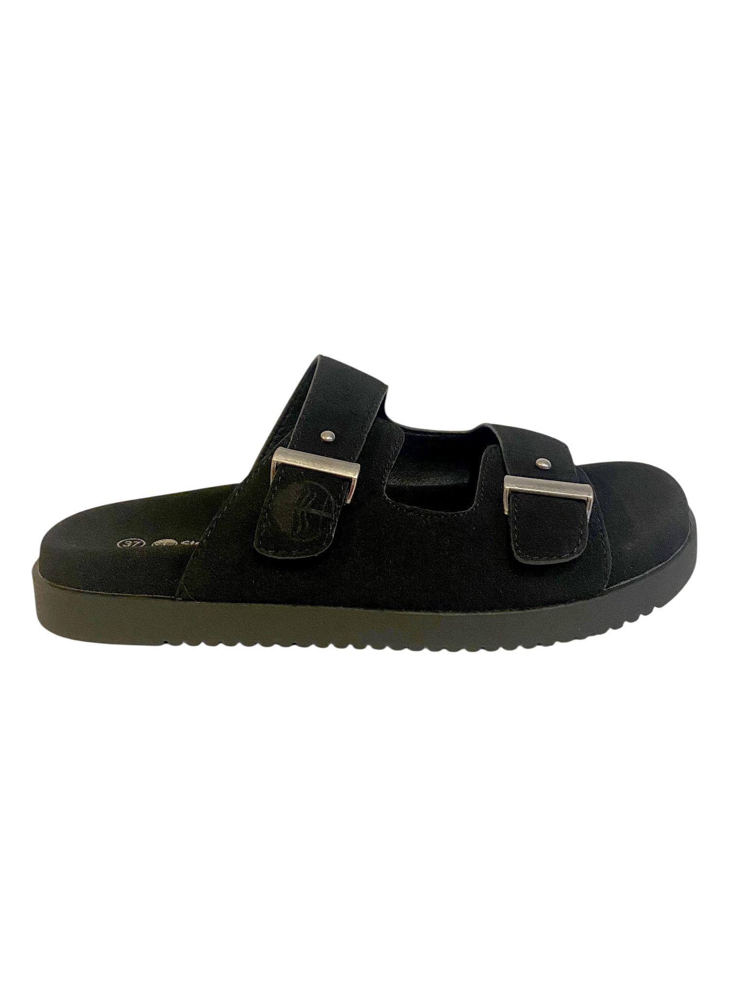 Sandalia Bastia Negro  Steem Land-0