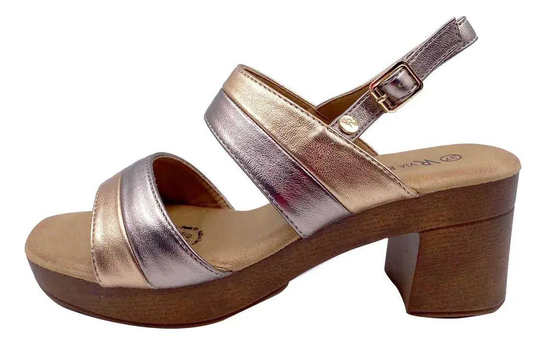 Sandalia Moro Bronce Via Rosmini Casual Mujer-4