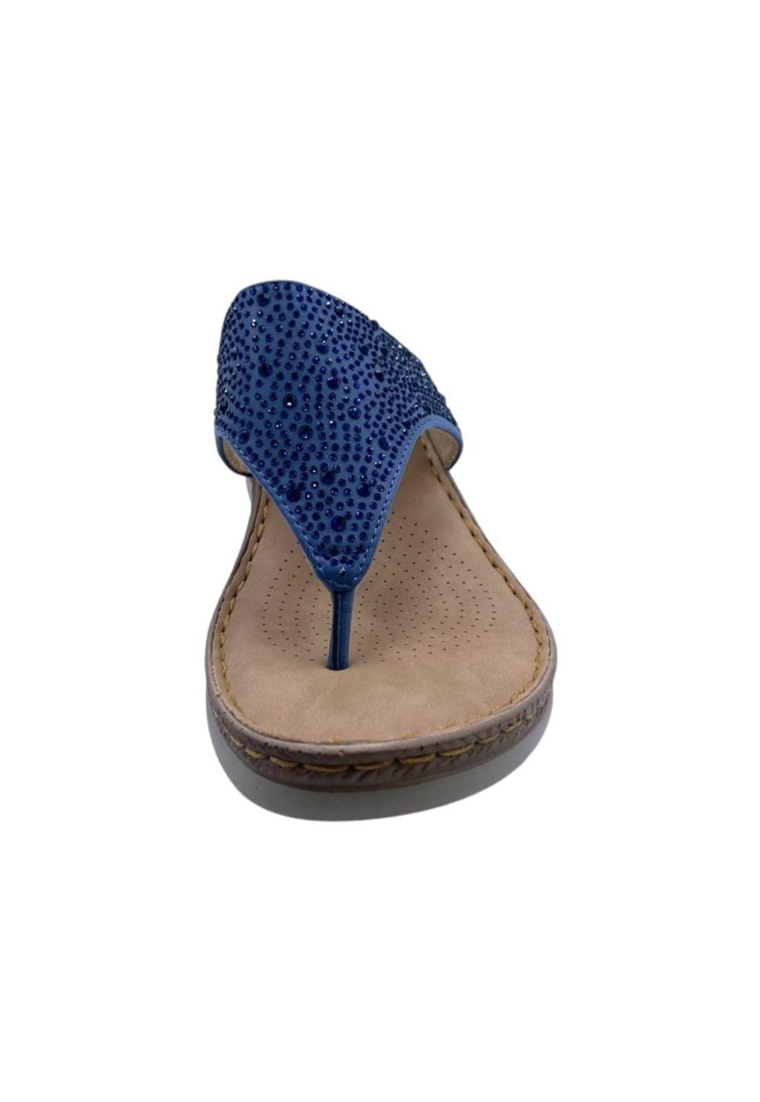 Sandalia Mujer Azul Leoni Via Rosmini-2