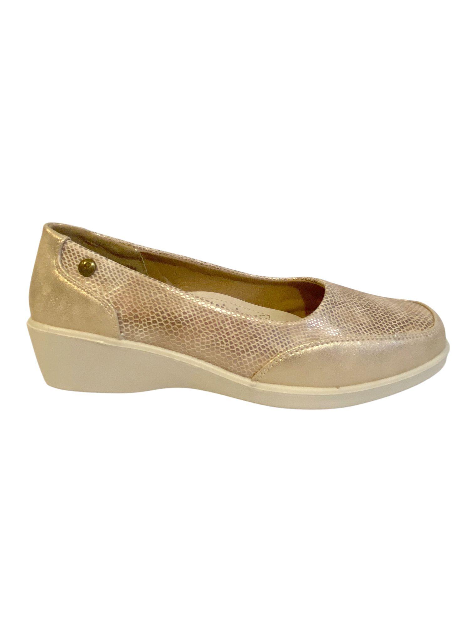 Zapato Mujer Cannet Dorado Via Rosmini-0