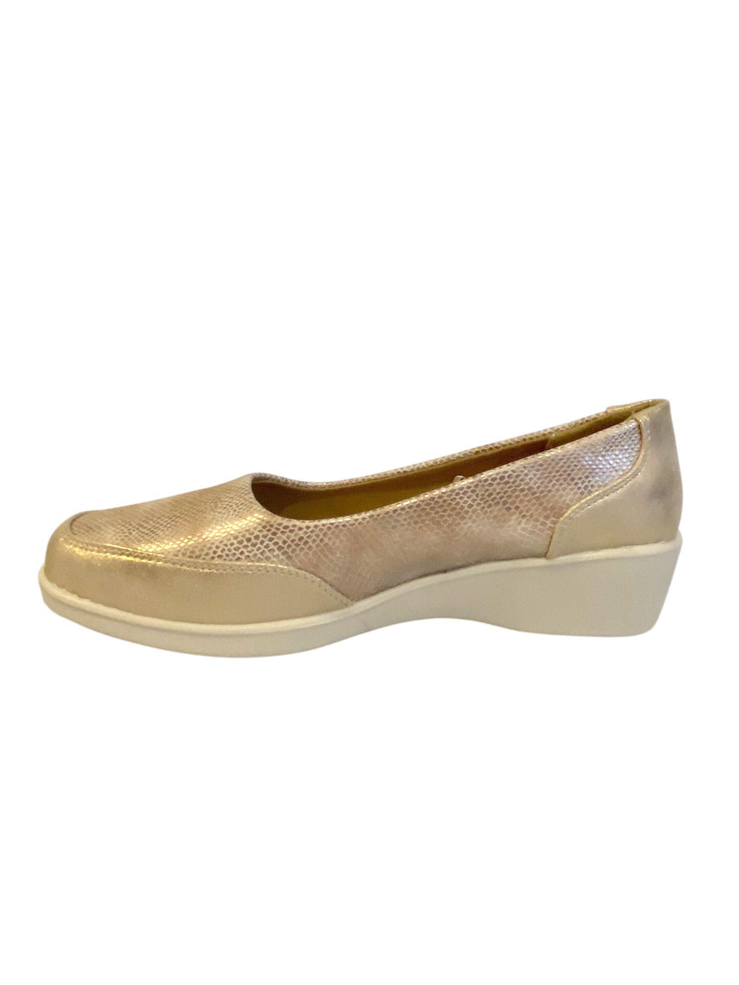 Zapato Mujer Cannet Dorado Via Rosmini-3