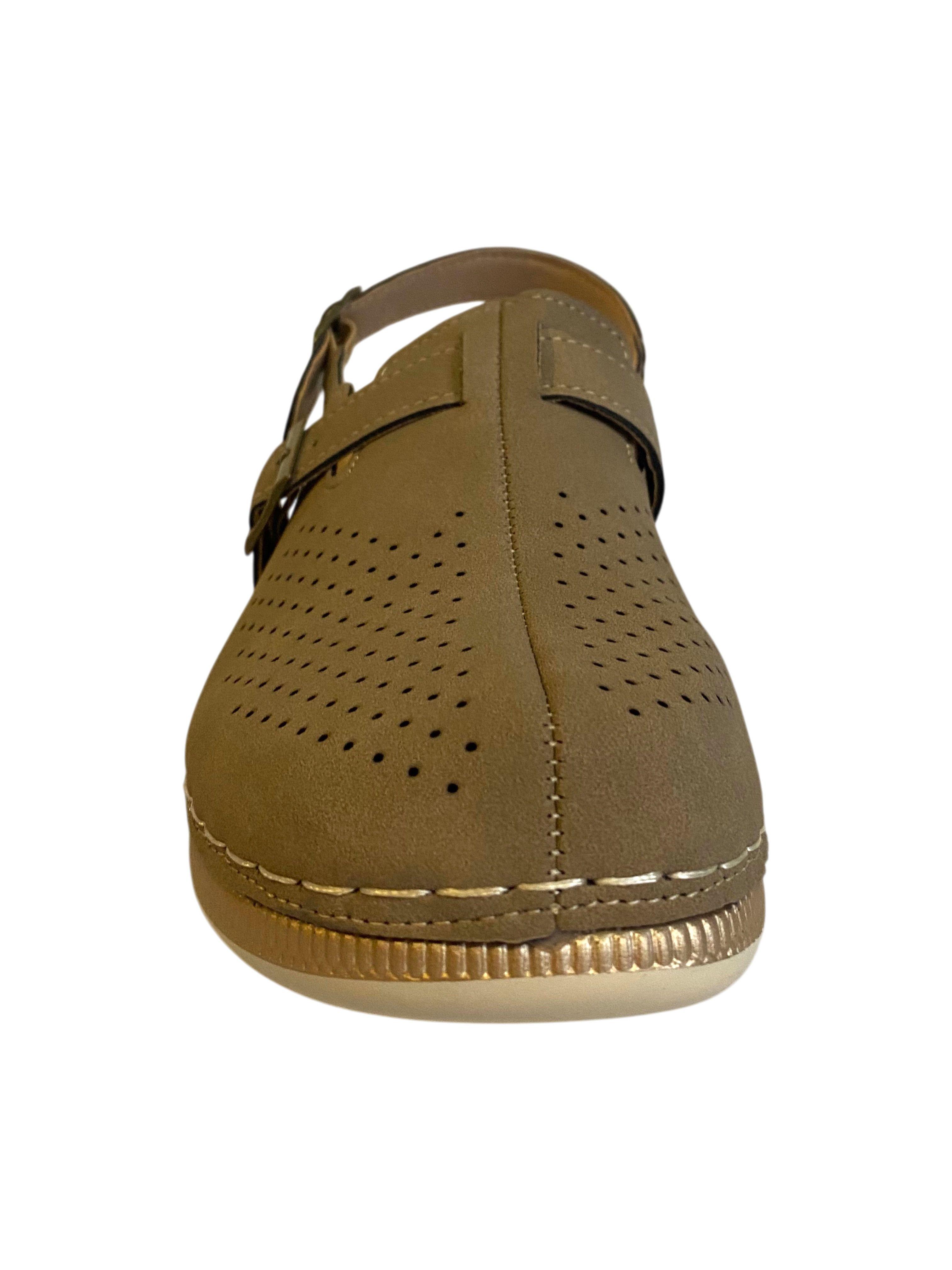 Sandalia Cazaro Beige Via Rosmini-2