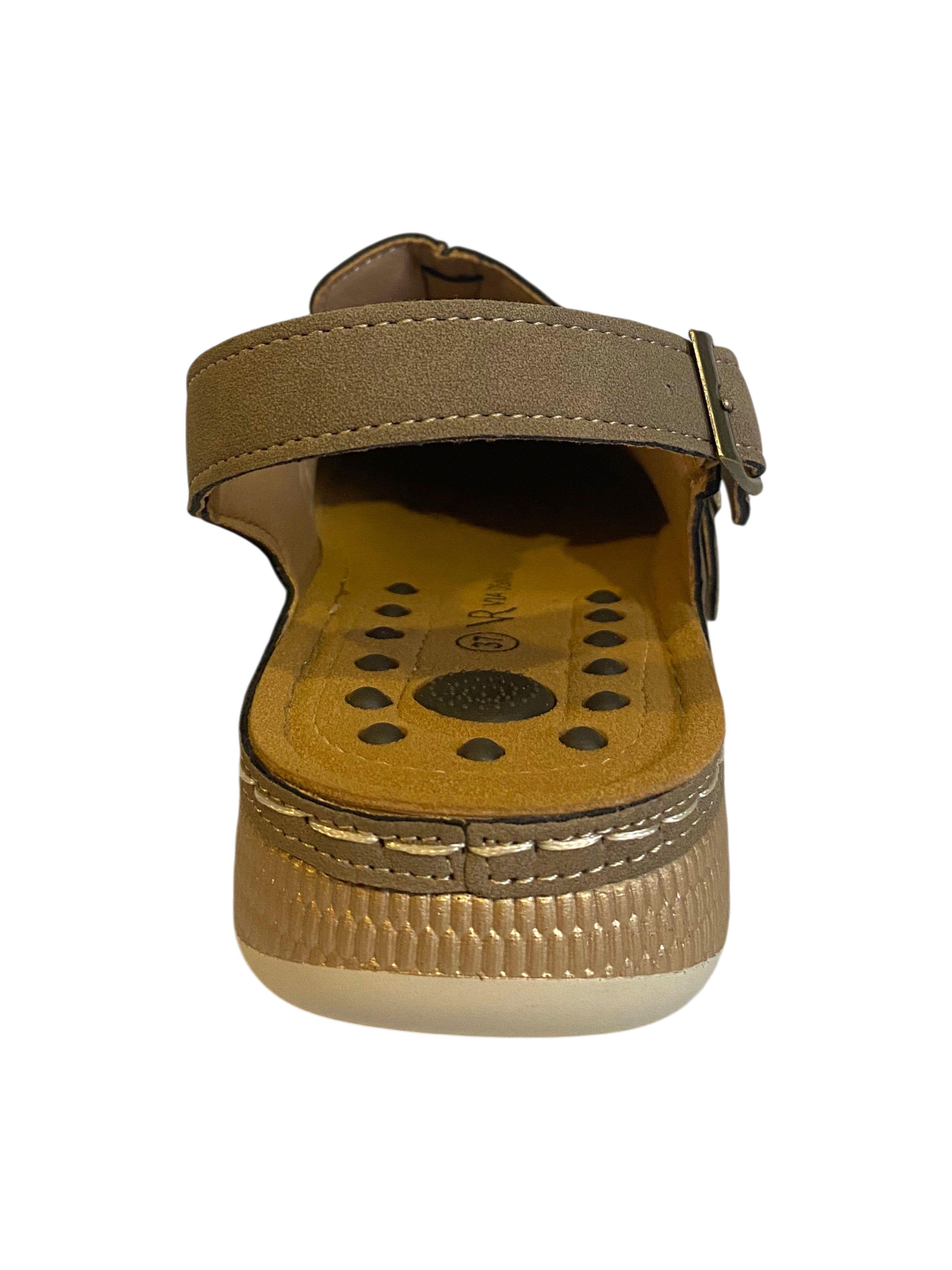 Sandalia Cazaro Beige Via Rosmini-4