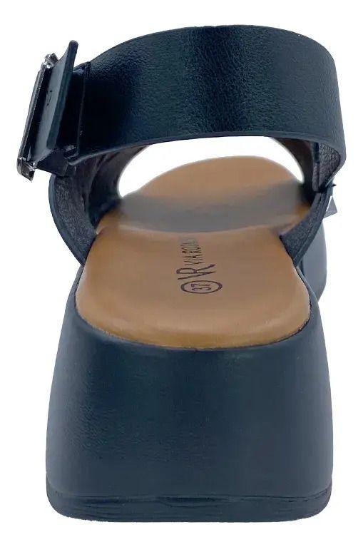 Sandalia Fenice Negro Via Rosmini Casual Mujer-2