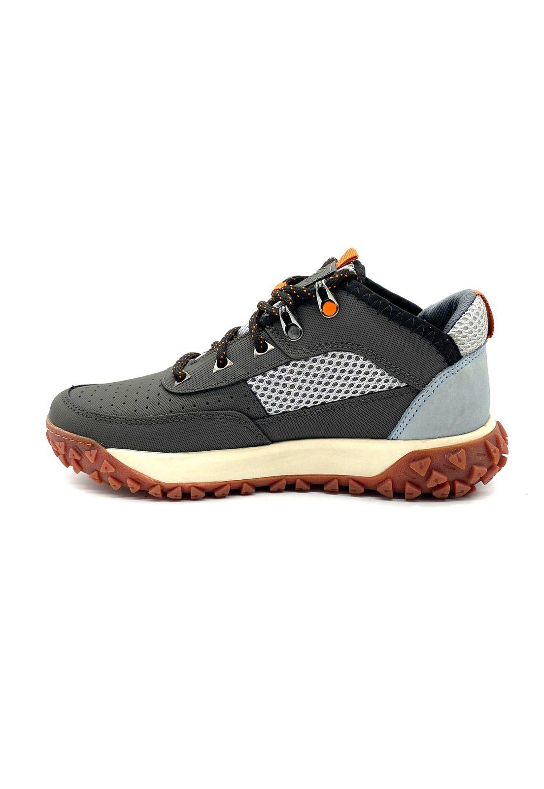 Zapatilla hiking Dakota Cuero Gris Macboot-3