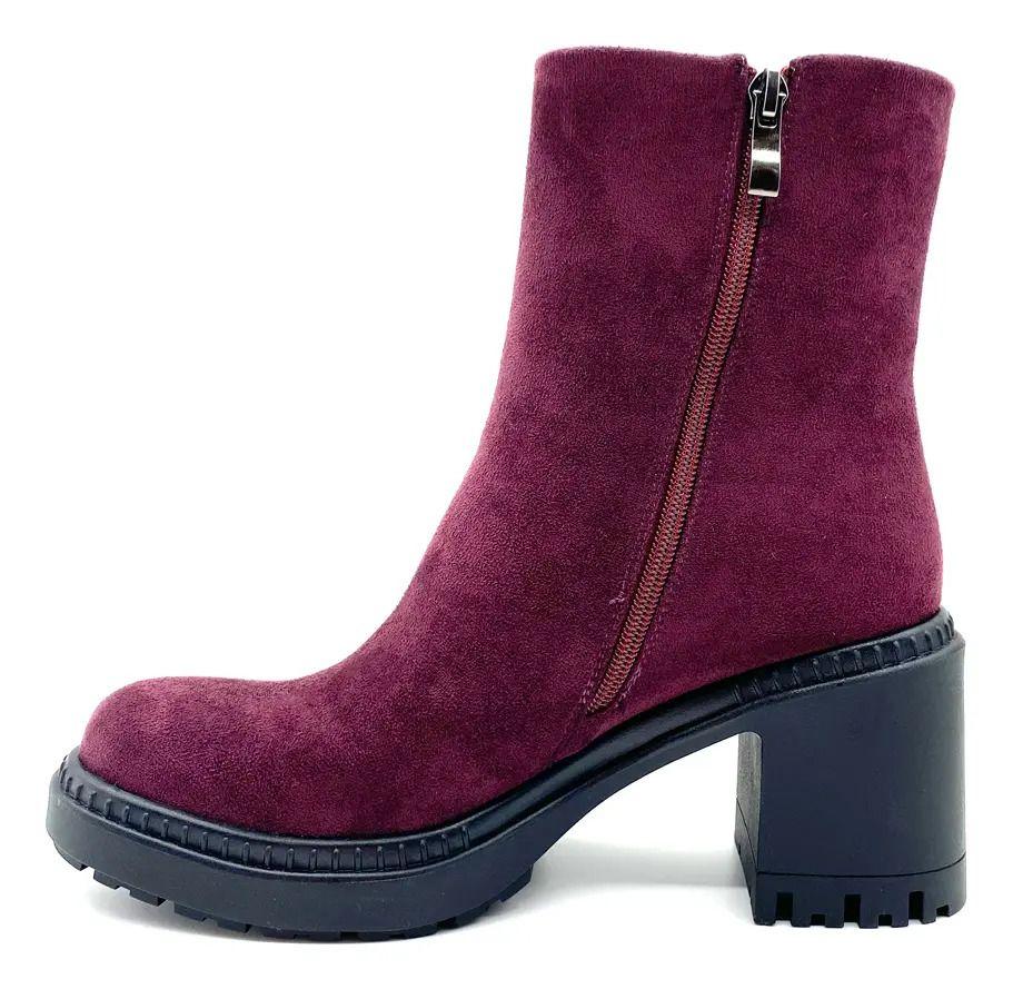 Botin Mujer Nina Burdeo Maria Pia-5