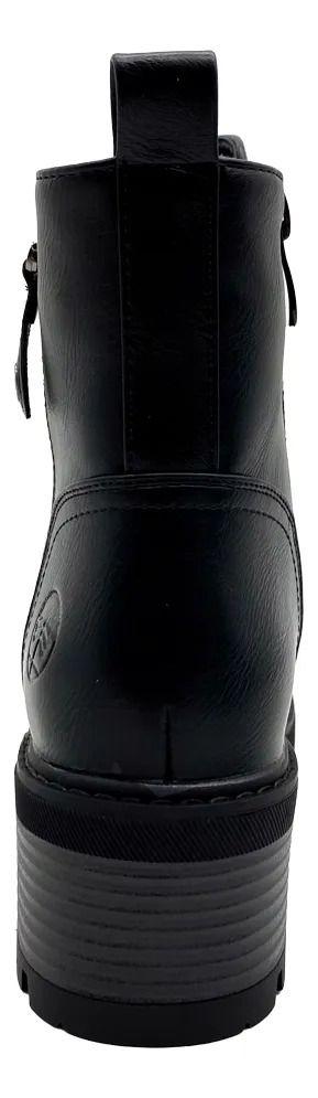 Botin Steem Land Negro Belly Mujer-5