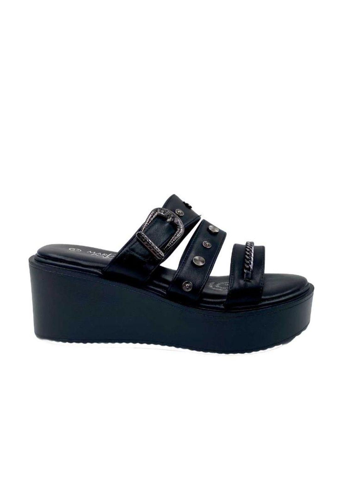 Sandalia Negro Sheryl Mujer Maria Pia-0