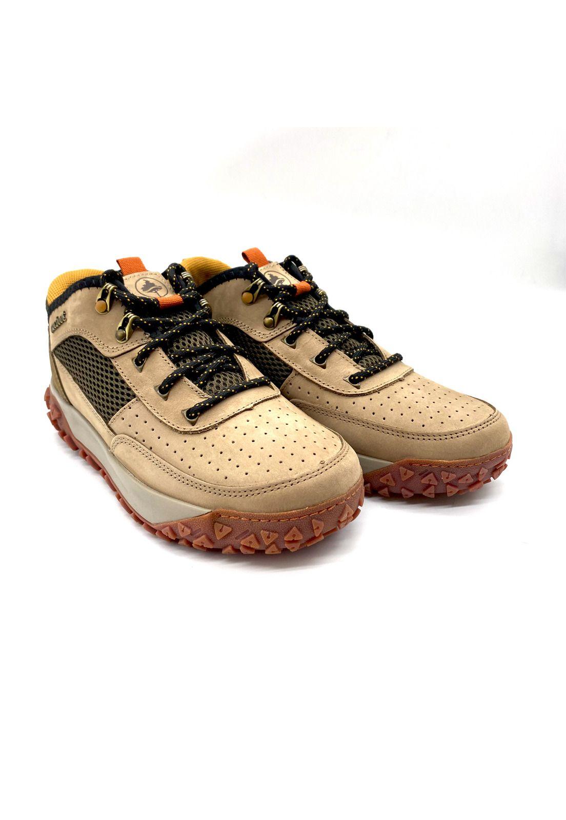 Zapatilla hiking Dakota Cuero Café Macboot-5