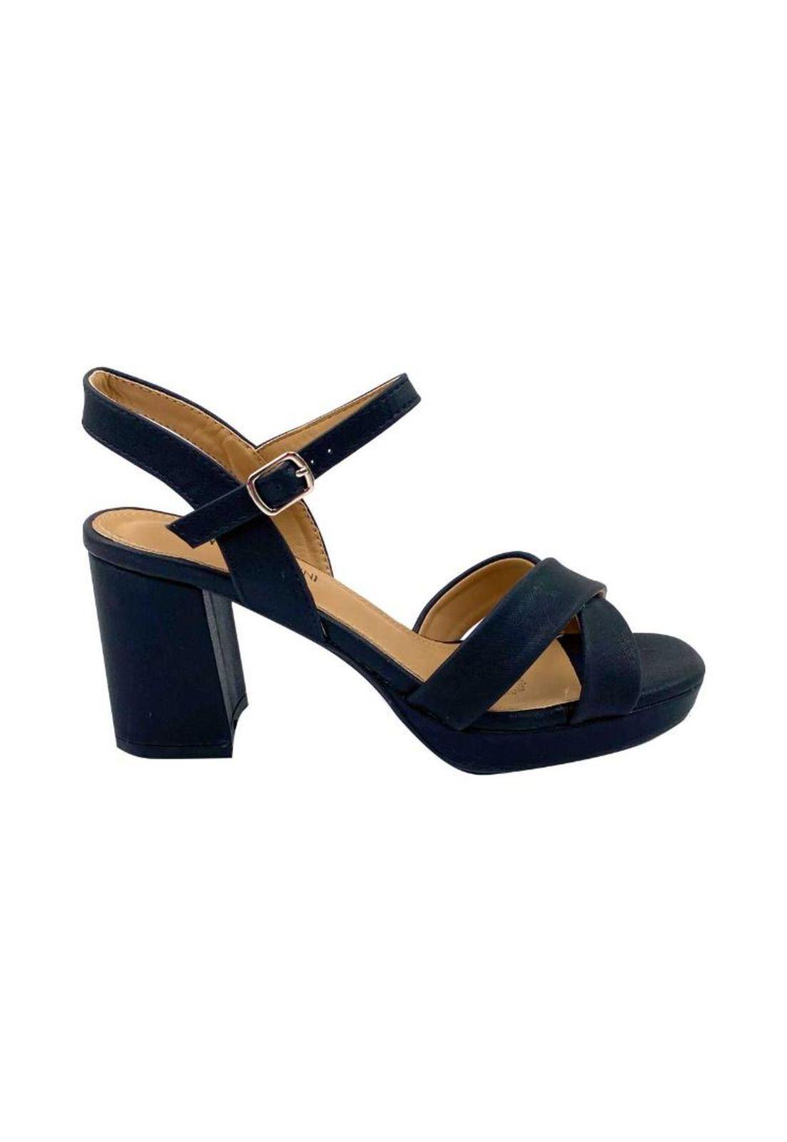 Sandalia Mujer Negro Genne Via Rosmini-3