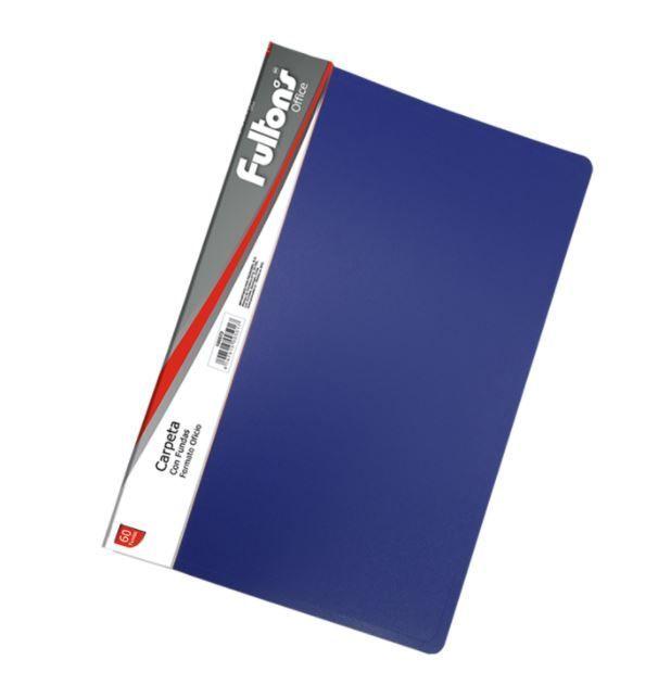 CARPETA CON FUNDAS OFICIO 60 FUNDAS VINIL AZUL FULTONS-0