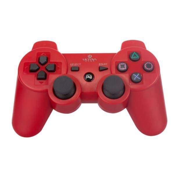 JOYSTICK BLUETOOTH ROJO  PLAYSTATION 3 ULTRA-0