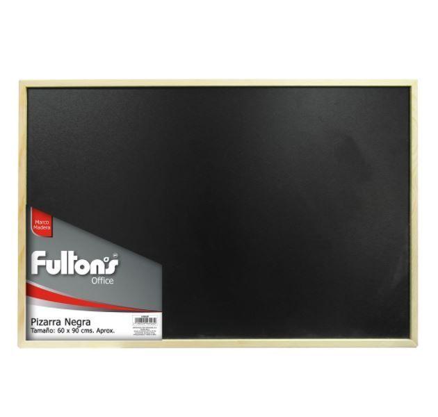 PIZARRA NEGRA DE TIZA MARCO DE MADERA 60X90 CM-0