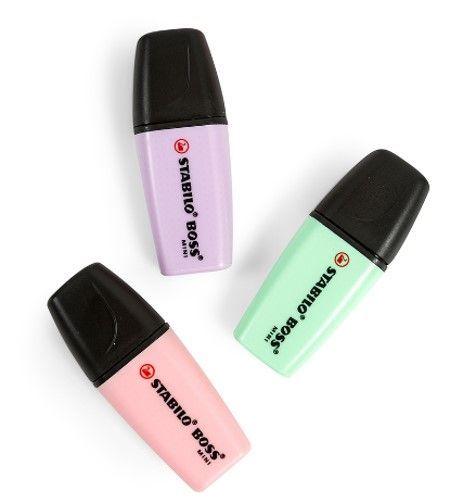 DESTACADOR MINI PASTEL 3 COLORES  BLISTER STABILO-1