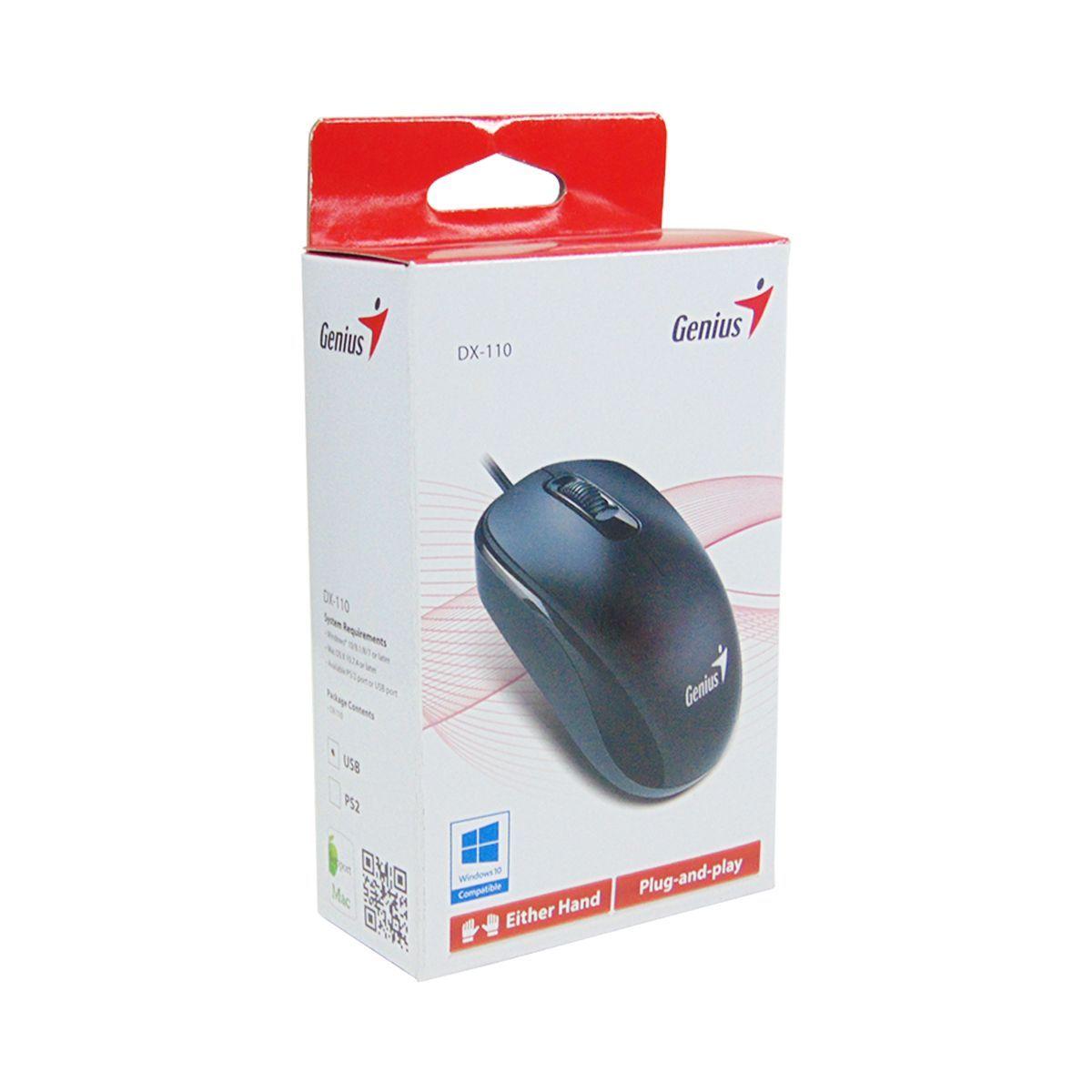 Mouse Dx110 Alámbrico Usb Azul Genius-1