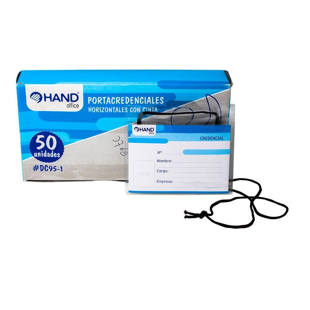 Porta Credncial T 11X7,5 cm Horizontal/Cinta Hand (50 uds.)-0