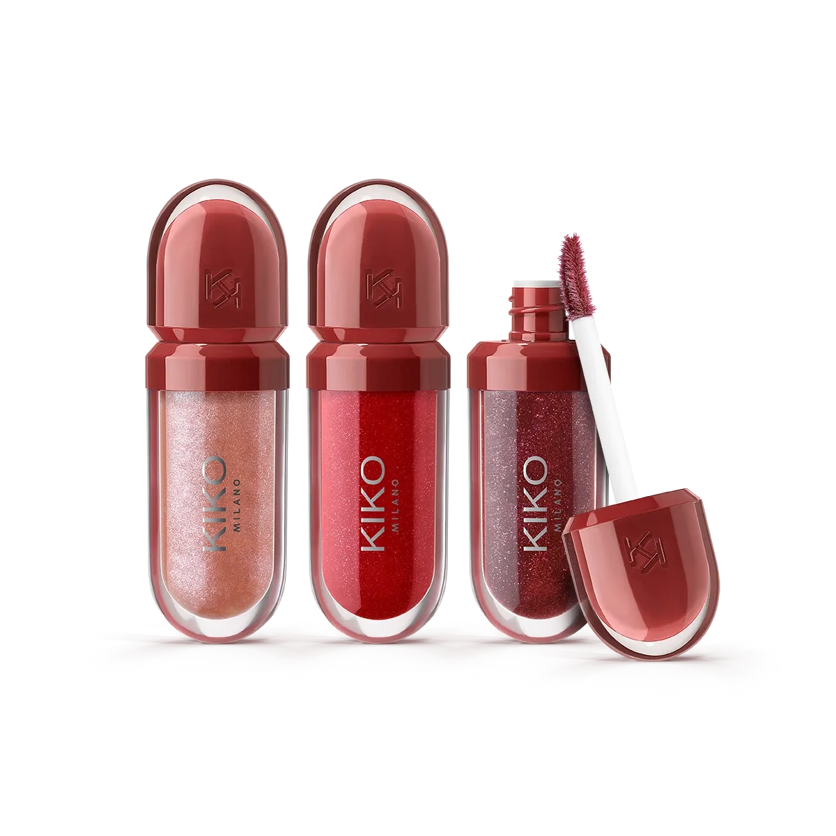 Kiko Milano Flirt Alert Mini Kisses Maxi Shine Kit 3d Hydra Lip