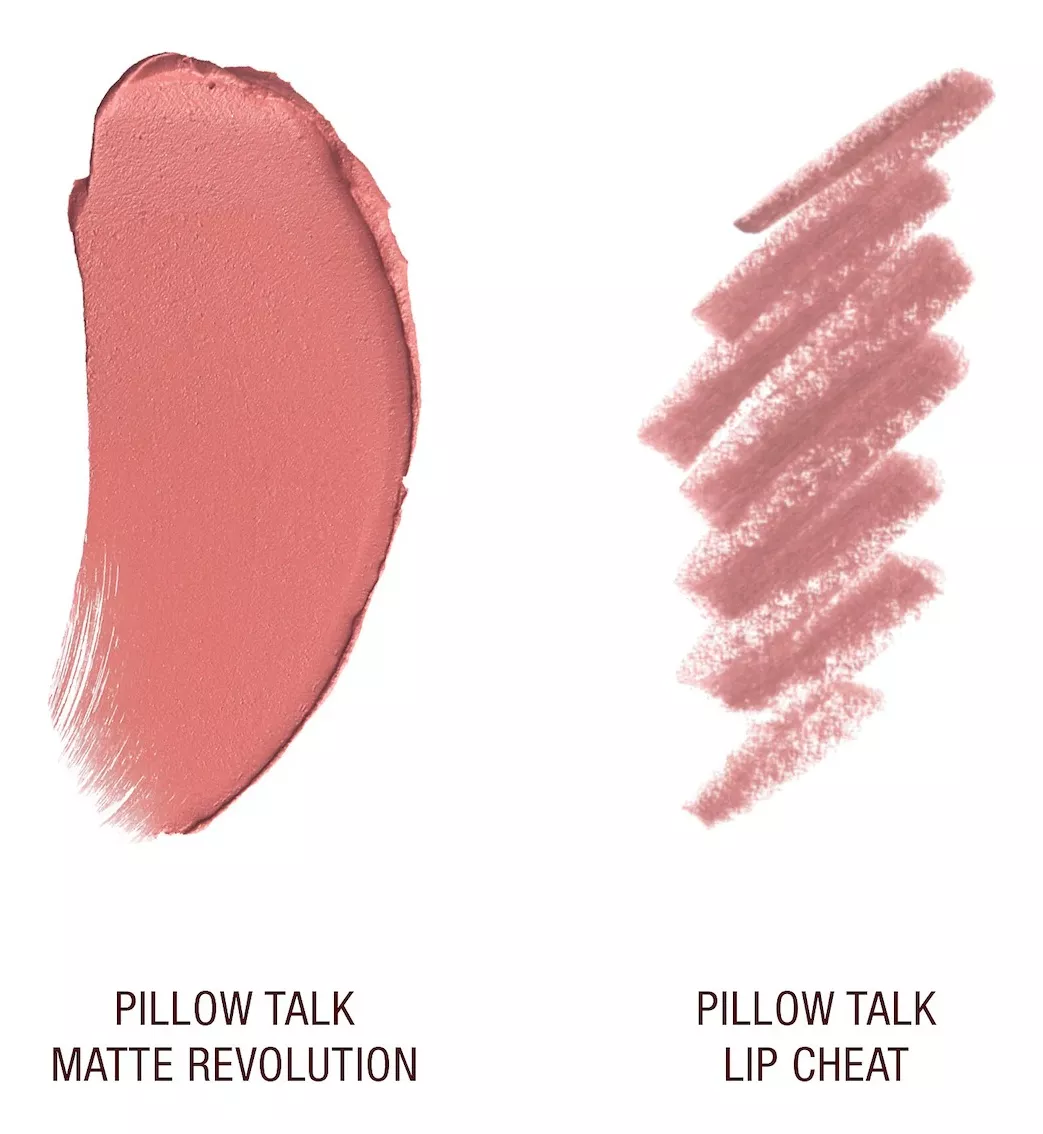 Set Labial + Delineador Charlotte Tilbury Mini Pillow Talk - Nude Pink -1