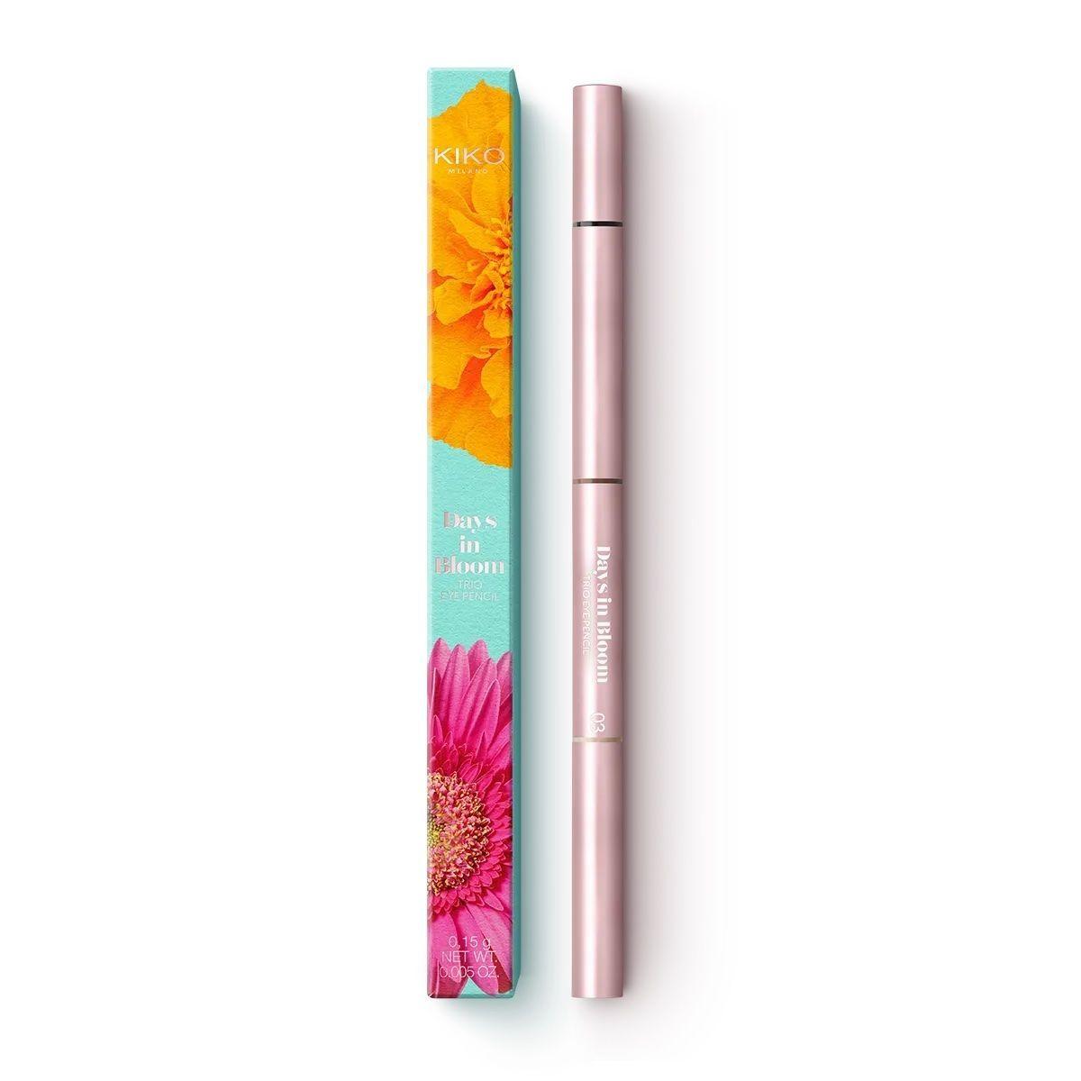 Kiko Milano Lápiz de ojos triple con acabado mate days in bloom trio eye pencil-3