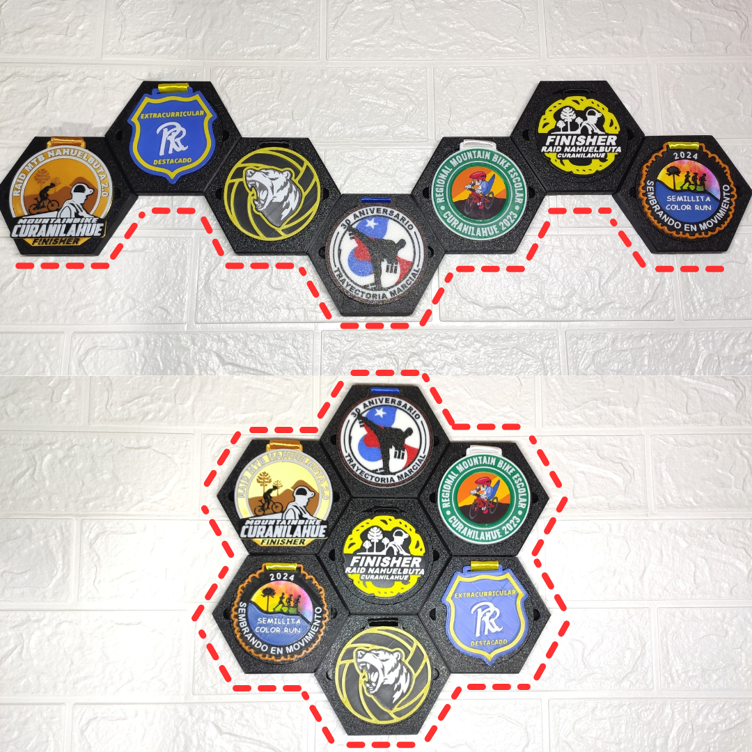 Medallero Modular Soporte Para Medallas Pack De 20 Módulos-3