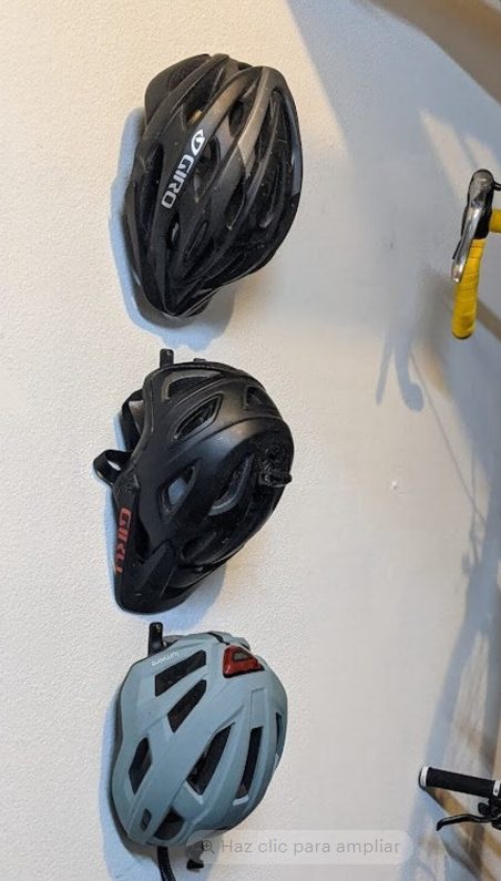 8 Colgadores De Pared Soporte Para Casco De Bicicleta Gancho Negro-2