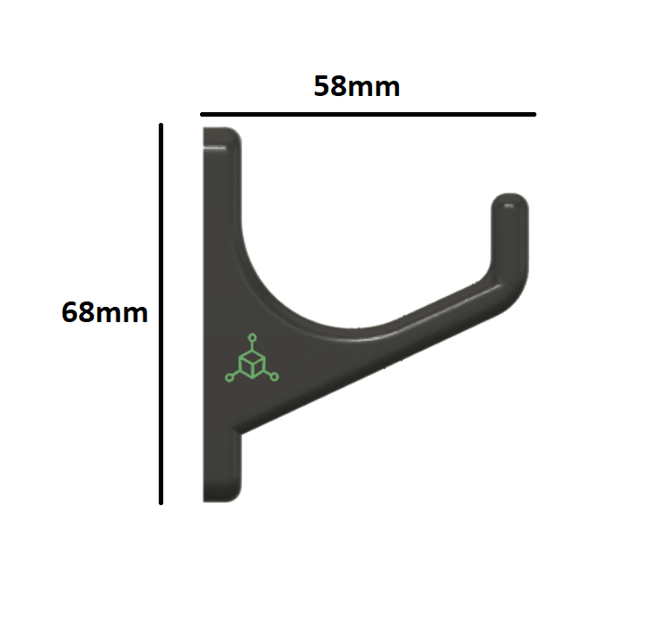 8 Colgadores De Pared Soporte Para Casco De Bicicleta Gancho Negro-5