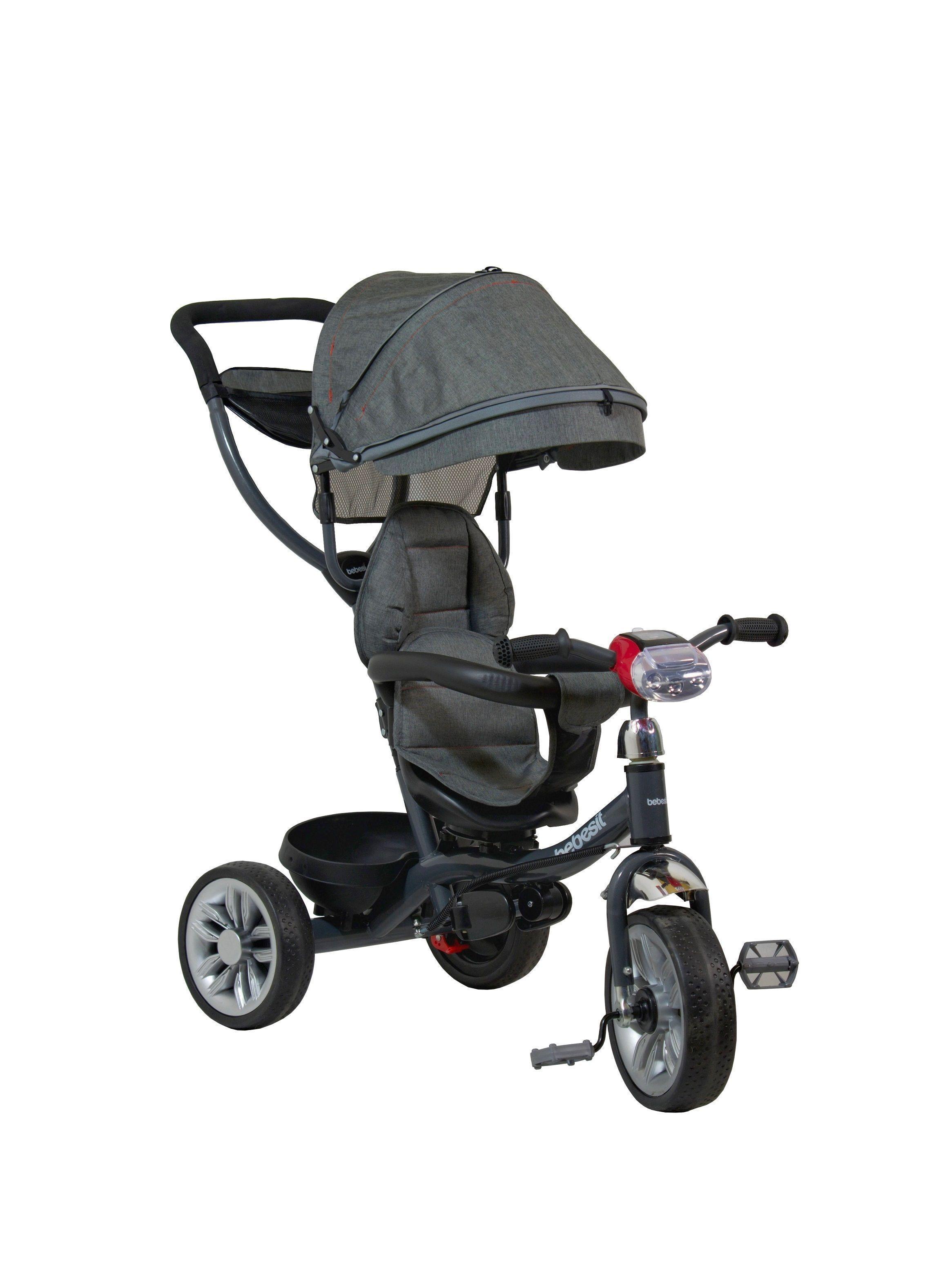 TRICICLO BEBESIT 1326 GRAY-0