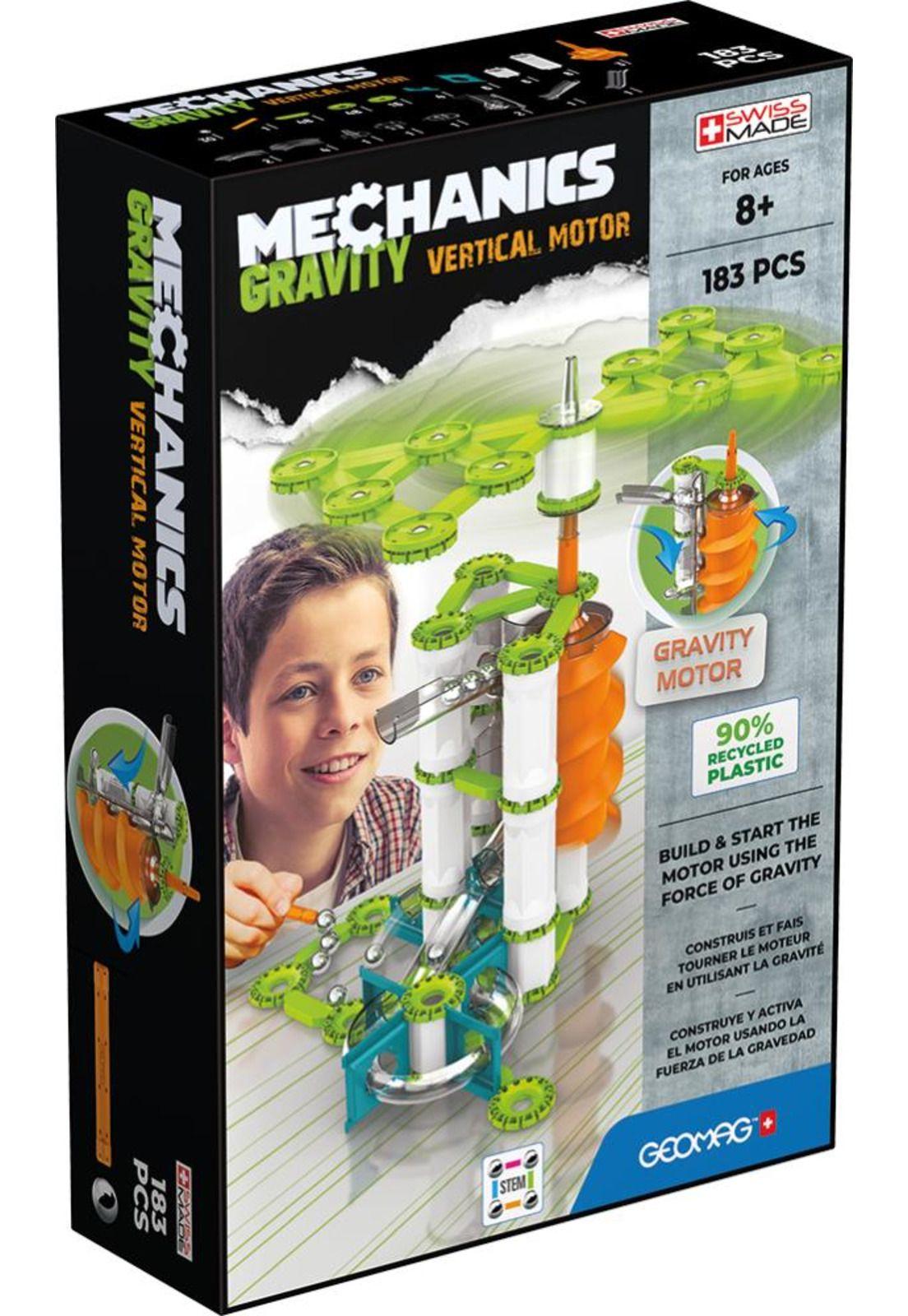 Juego de Creacion Magnético Mechanics Gravity Motor Vertical (183 piezas)-0
