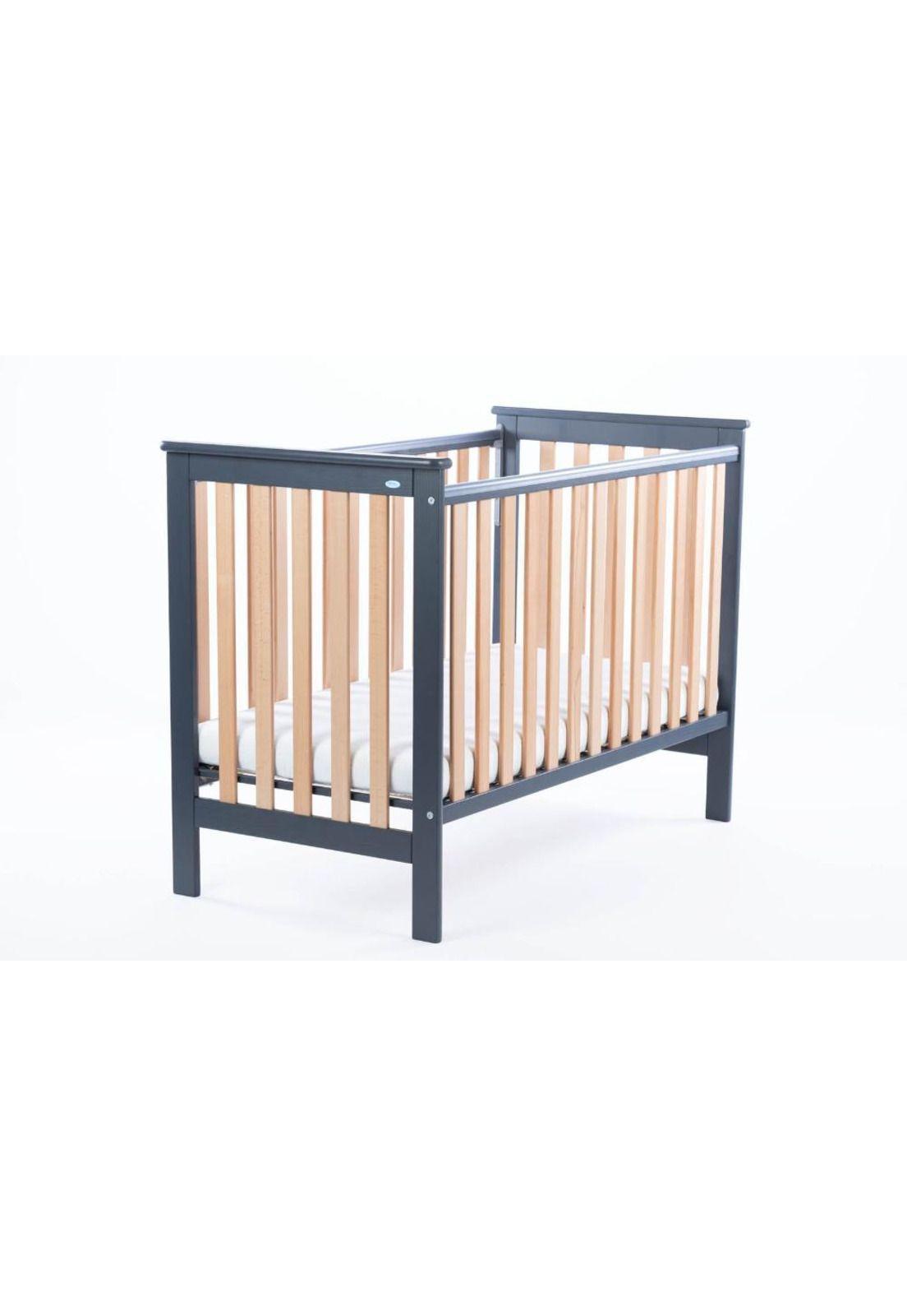 Cuna LEO Lateral Ajustable (120 x 60) - Madera Gris-2