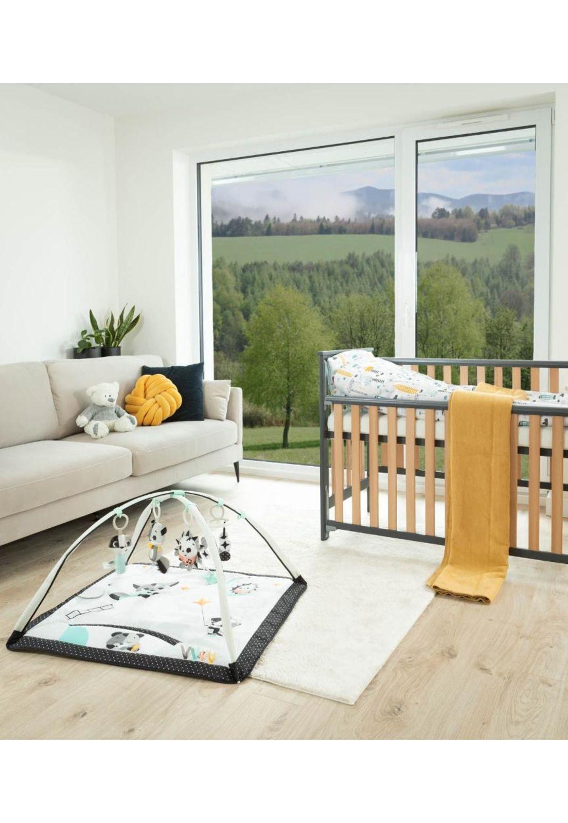 Cuna LEO Lateral Ajustable (120 x 60) - Madera Gris-7