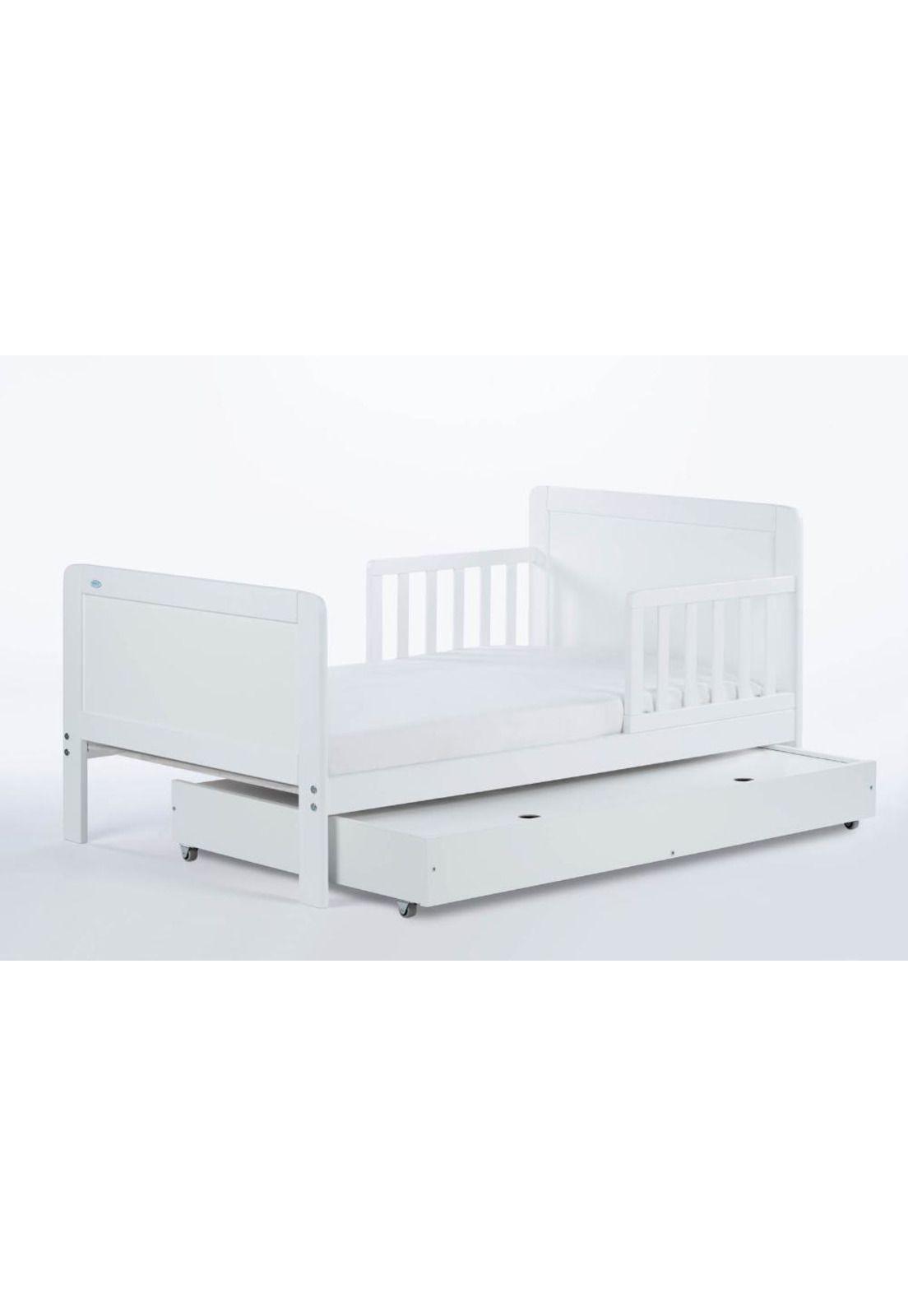 Cama Montessori de Transición con Cajonera OLEX (140 x 70) - Blanco-3