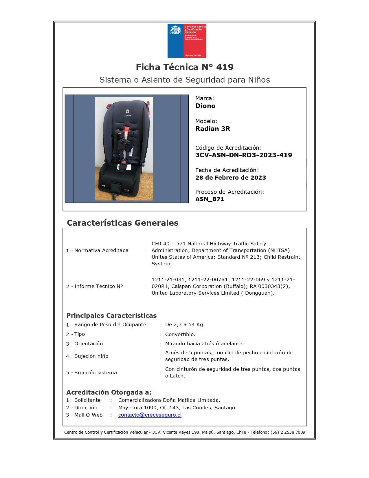 Silla de Auto Convertible Diono Radian® 3R Edición Limitada (Oleada Azul)-7