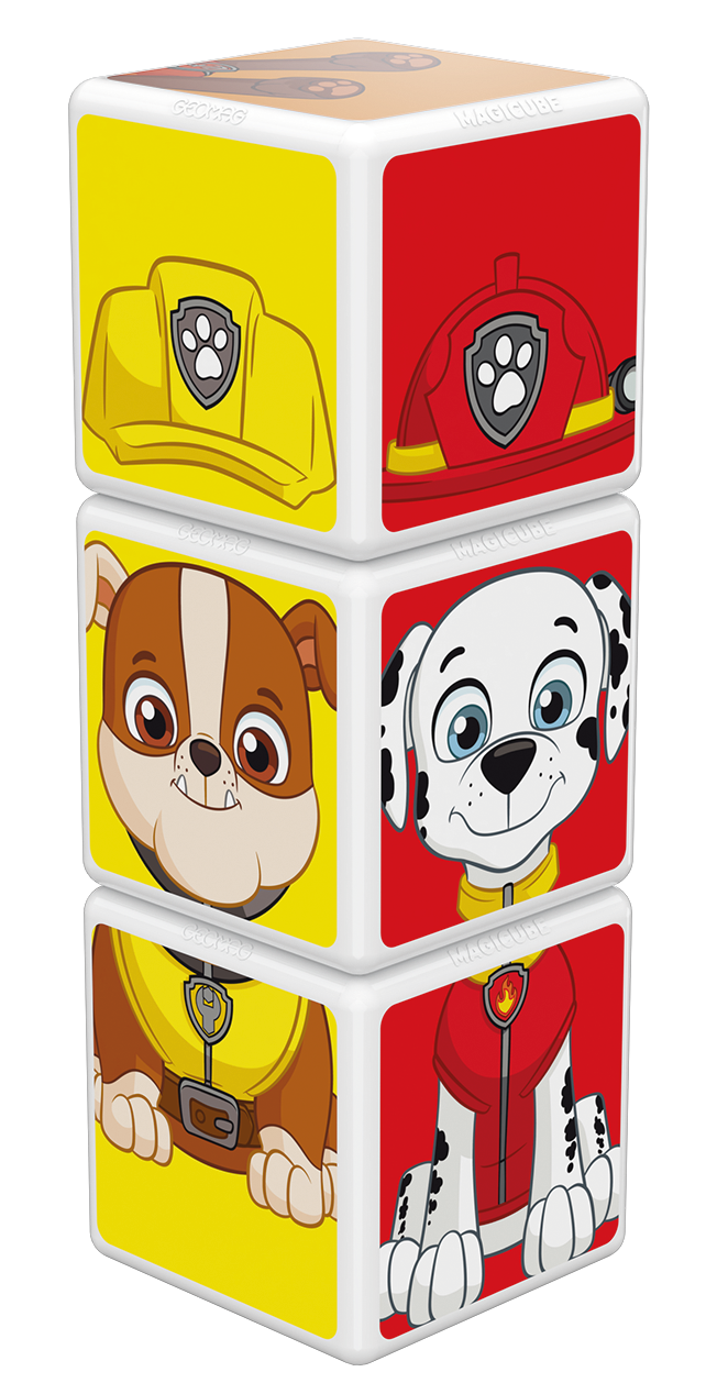 Cubos Magnéticos Paw Patrol-Marshall-Rubble-Zuma-2