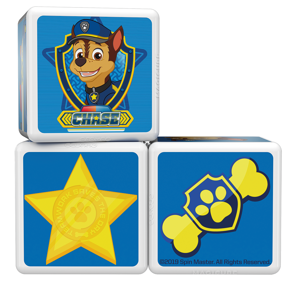Cubos Magnéticos Paw Patrol-Auto de Policía Chase-4