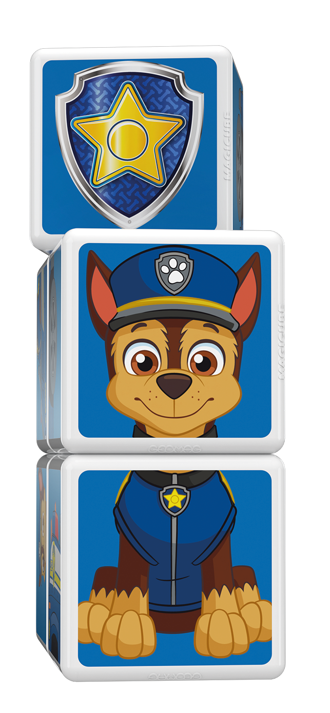 Cubos Magnéticos Paw Patrol-Auto de Policía Chase-3