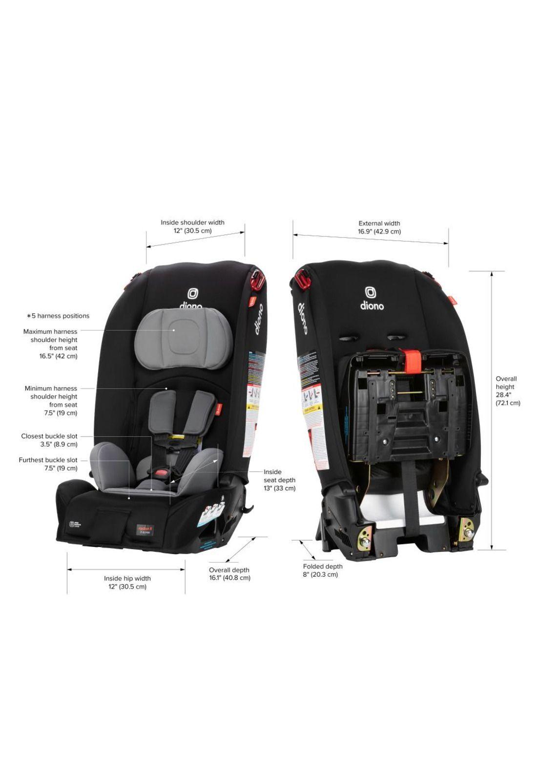 Silla de Auto Convertible Diono Radian® 3R Edición Limitada (Tormenta Negra)-2