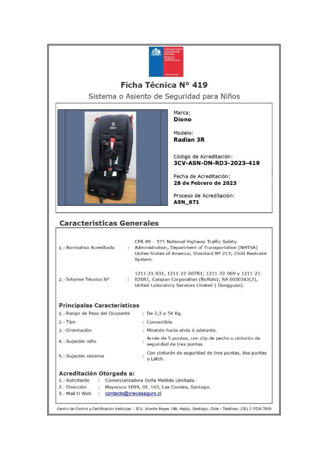 Silla de Auto Convertible Diono Radian® 3R Edición Limitada (Tormenta Negra)-5