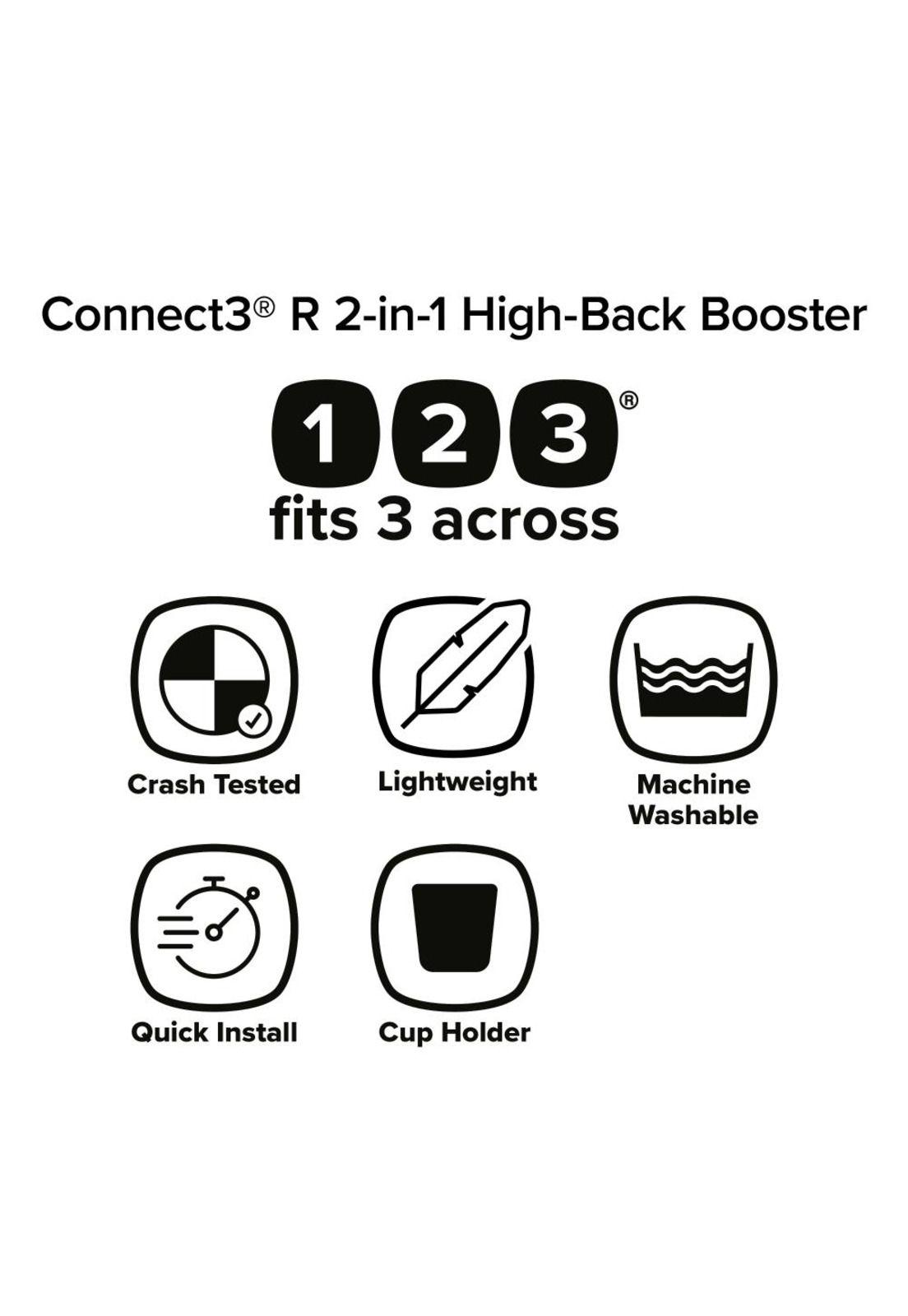 Butaca 2 en 1  Diono Connect3® RXT -  Black Storm-6