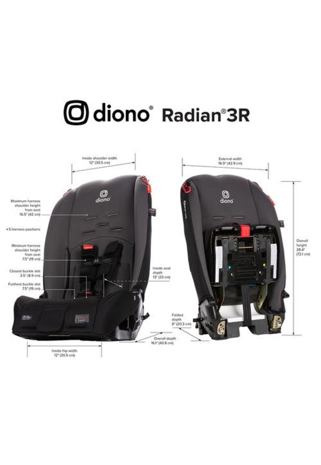 Silla Convertible Diono Radian® 3R - Gris-7