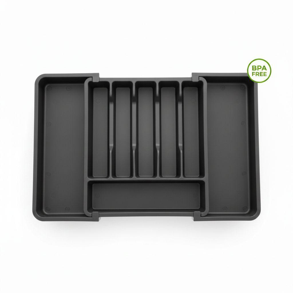 Organizador Ajustable Cubiertos Expandible 8 Compartimentos-0
